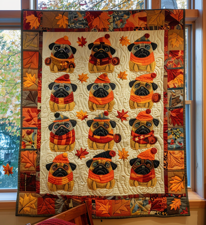 Pug Quilted Blanket NCU0VT11