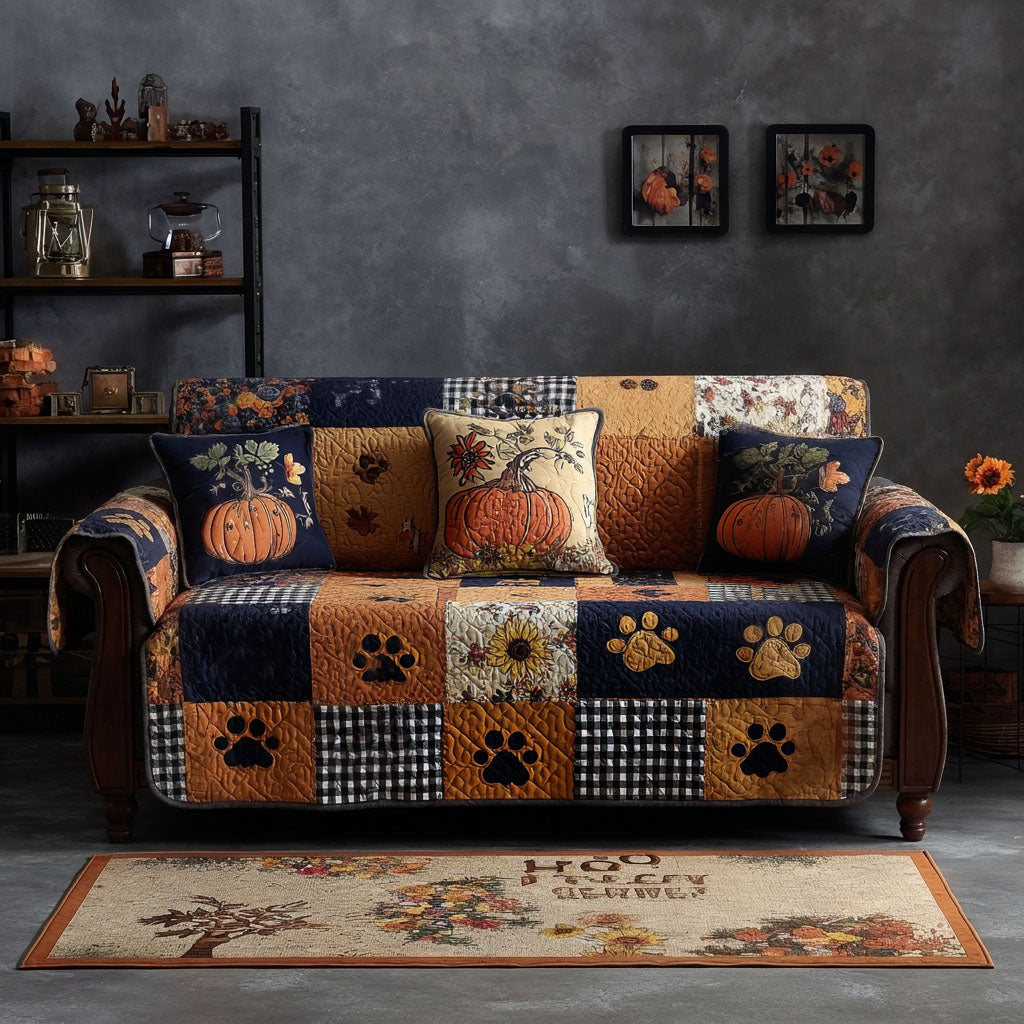 Autumn Acres Quilted Sofa Cover NCU0PTT3203