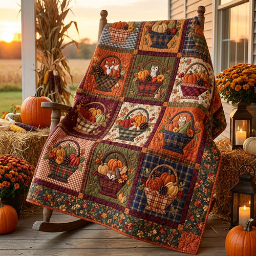 Autumn Basket Jubilee Quilted Blanket NCU0PTT3203