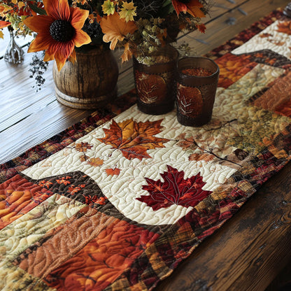 Autumn Bloom Quilted Table Runner NCU0PTT614