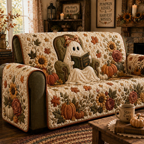 Autumn Bloom Specter Quilted Sofa Cover NCU0PVL1048