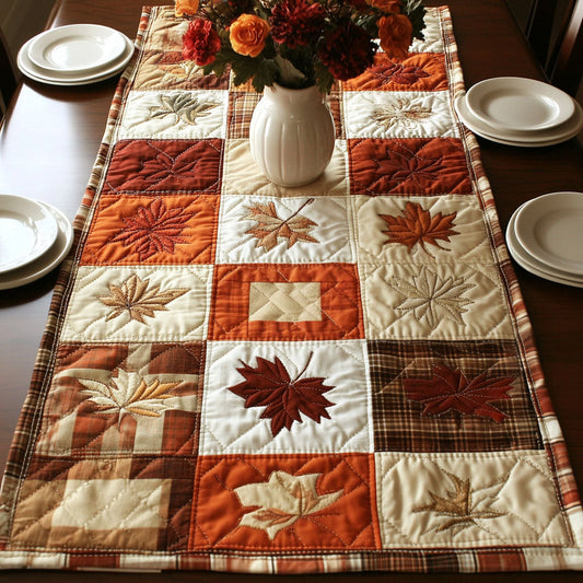 Autumn Breeze Quilted Table Runner NCU0PTT615