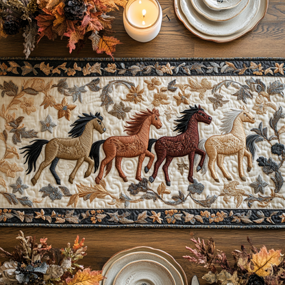 Autumn Canter Quilted Table Runner NCU0NVH935