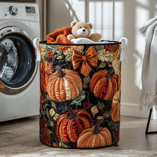 Autumn Cheer Quilted Laundry Basket NCU0NNT1055