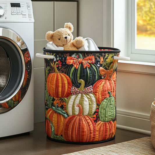 Autumn Cottage Quilted Laundry Basket NCU0NNT1056