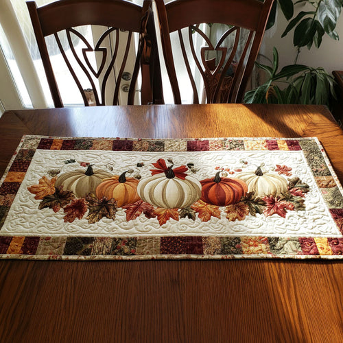 Autumn Delight Quilted Table Runner NCU0NTV263