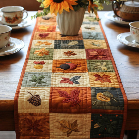 Autumn Enchantment Quilted Table Runner NCU0PTT616