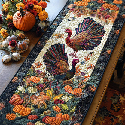 Autumn Feastway Quilted Table Runner NCU0PT877