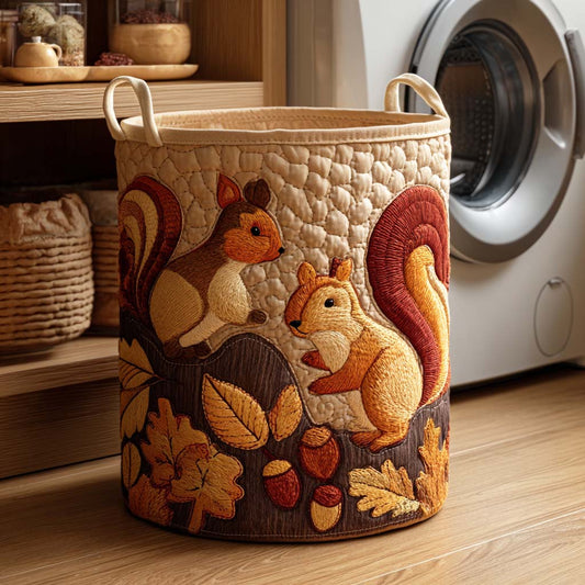 Autumn Forager Quilted Laundry Basket NCU0NTD068