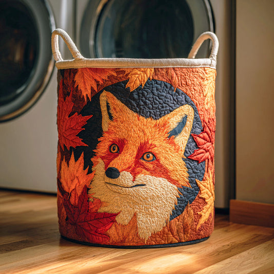 Autumn Fox Quilted Laundry Basket NCU0NTD391