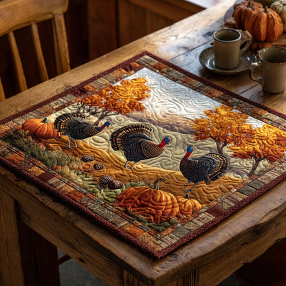 Autumn Gathering Quilted Table Topper NCU0NTV275