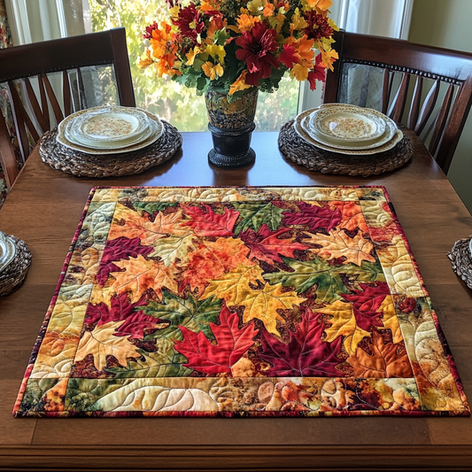 Autumn Glow Quilted Table Topper NCU0DDK599