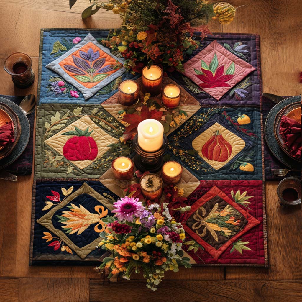 Autumn Glow Quilted Table Topper NCU0PTT1493