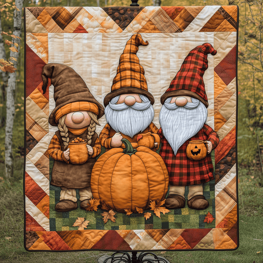 Autumn Gnome Magic Quilted Blanket NCU0TH1824