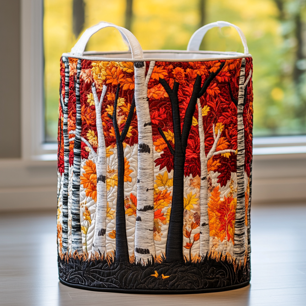 Forest  Quilted Laundry Basket NCU0QN056