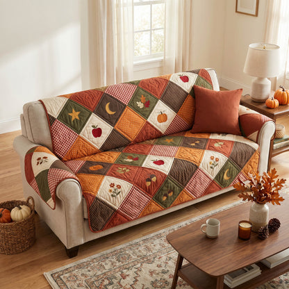 Autumn Harvest Quilted Sofa Cover NCU0NTD2002