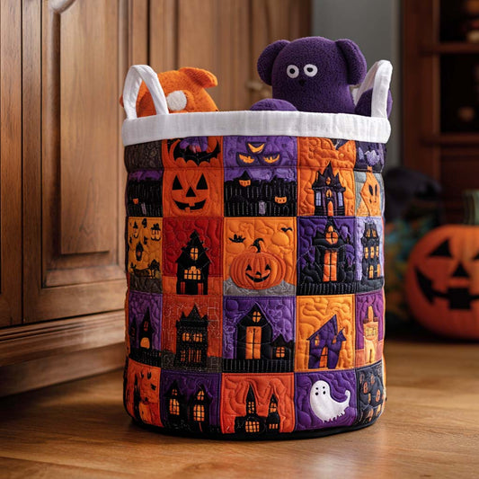 Autumn Haunt Quilted Laundry Basket NCU0NNT1457