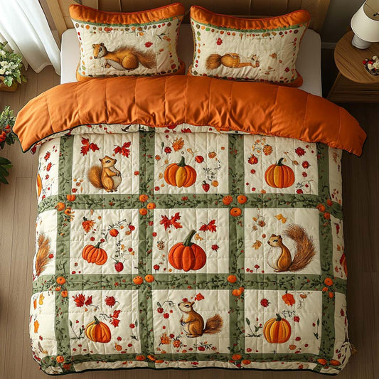 Autumn Heartbeat 3-Piece Quilted Bedding Set NCU0NNT925