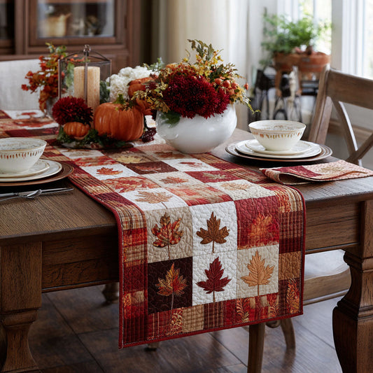 Autumn Hues Quilted Table Runner NCU0PTT618