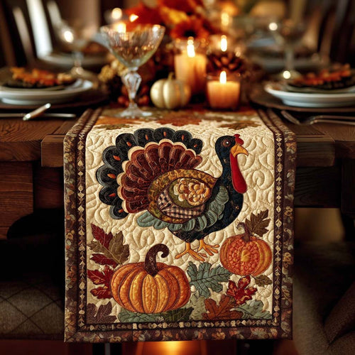 Autumn Luxe Quilted Table Runner NCU0PTT1590