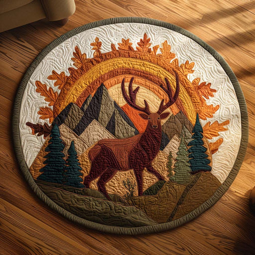 Autumn Majesty Quilted Round Mat NCU0NNT1959