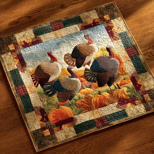 Autumn Parade Quilted Table Topper NCU0NTV277