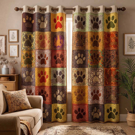 Autumn Patch Quilted Curtains NCU0NXD1677