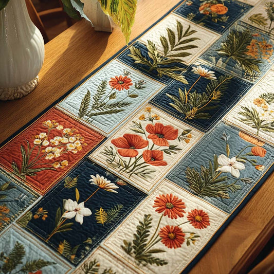 Autumn Patchwork Quilted Table Runner NCU0DQQ0571