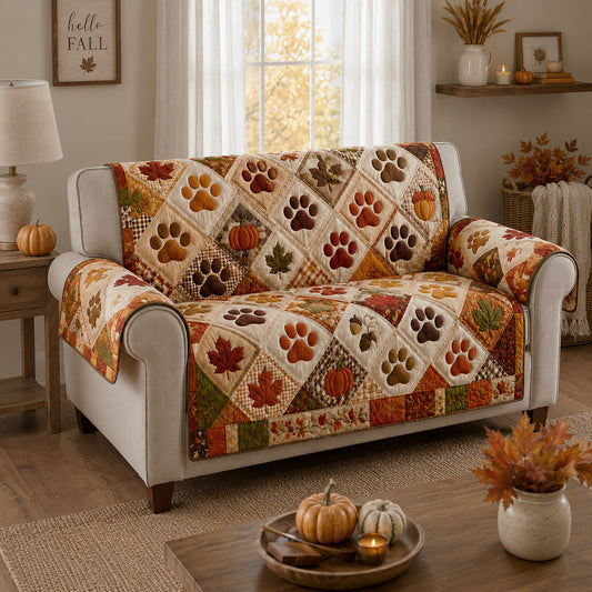 Autumn Paws Paradigm Quilted Sofa Cover NCU0HNH1203