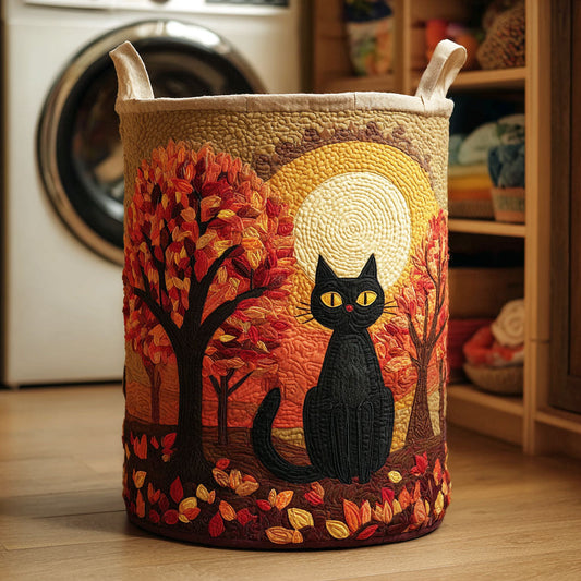 Autumn Paws Quilted Laundry Basket NCU0NTD176