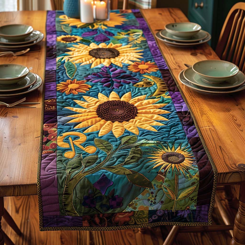 Autumn Peace Quilted Table Runner NCU0DQQ0175