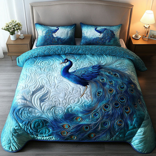 Autumn Peacock Duvet Cover Set NCU0NNT373