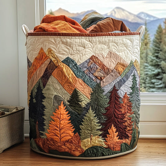Autumn Peaks Quilted Laundry Basket NCU0PVL712