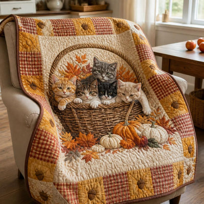 Autumn Purrs Quilted Blanket NCU0NTD2041