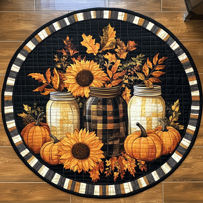 Autumn Radiance Quilted Round Mat NCU0TL1389