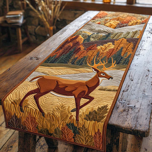 Autumn Run Majesty Quilted Table Runner NCU0NXD569