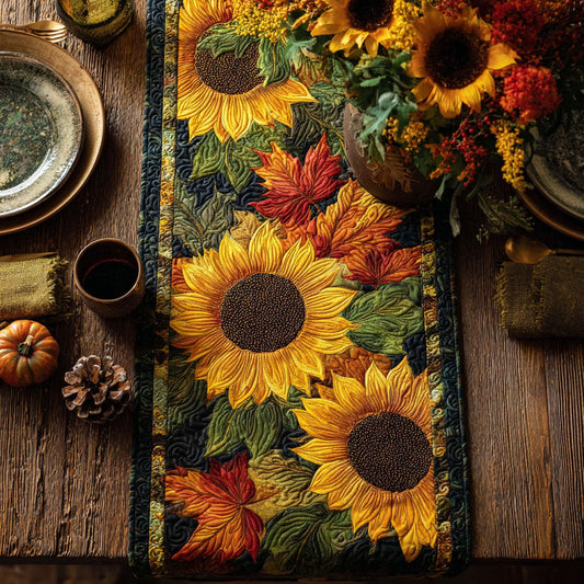 Autumn Shine Quilted Table Runner NCU0NTV243
