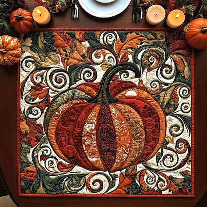 Autumn Spice Whirl Quilted Table Topper NCU0NXD069