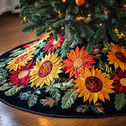 Autumn Sun Parade Quilted Christmas Tree Skirt NCU0PTT071