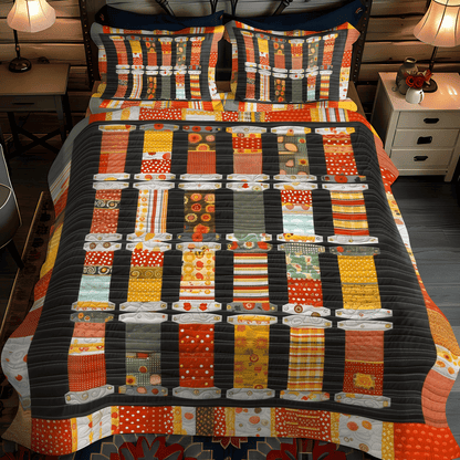 Autumn Threads 3-Piece Quilted Bedding Set NCU0TH1309