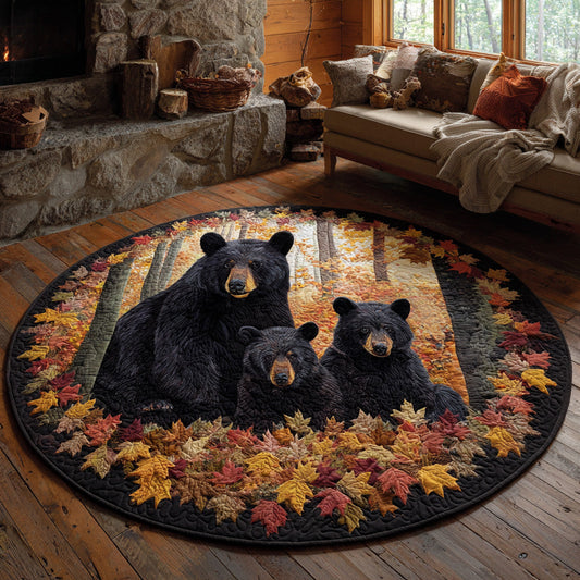 Autumn Tracks Quilted Round Mat NCU0DV1044
