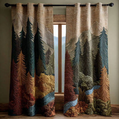 Autumn Trail Quilted Curtains NCU0DDK2087