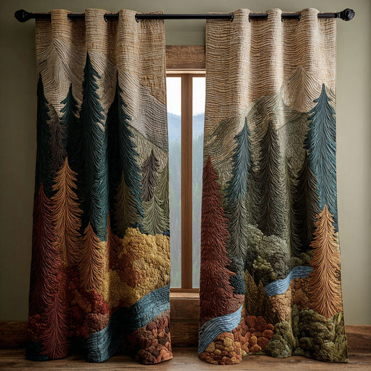 Autumn Trail Quilted Curtains NCU0DDK2087