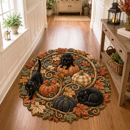 Autumn Whiskers Custom Shape Area Rug NCU0NTD2165