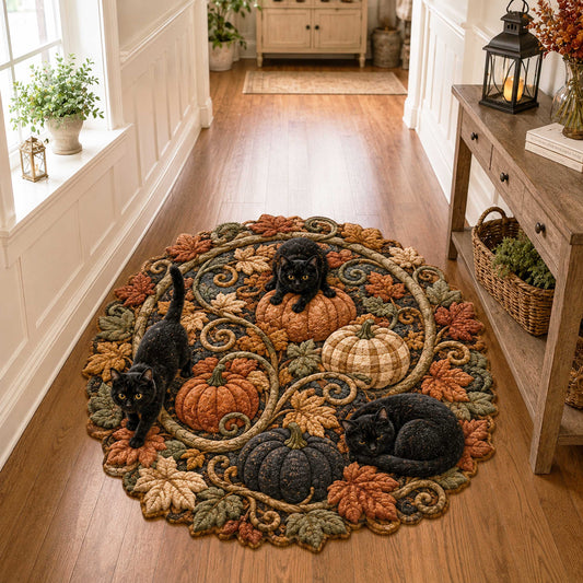 Autumn Whiskers Custom Shape Area Rug NCU0NTD2165