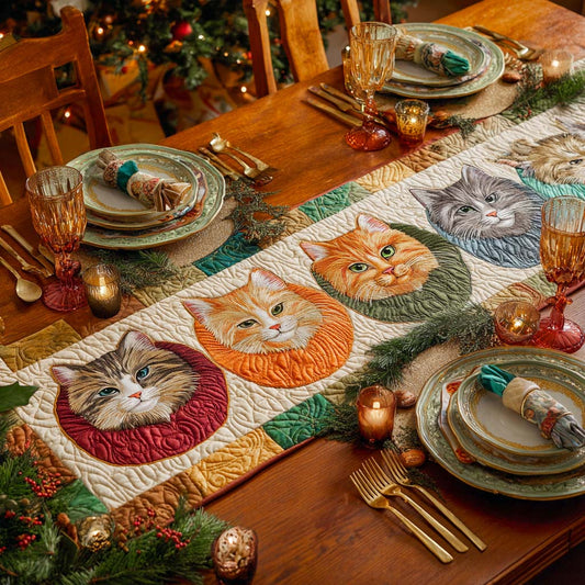 Autumn Whiskers Quilted Table Runner NCU0NXD694
