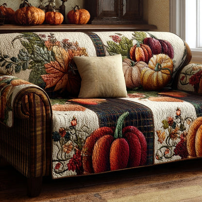 Autumn Wishes Quilted Sofa Cover NCU0PTT3206