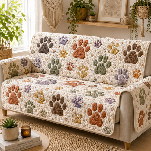 Autumnal Roam Quilted Sofa Cover NCU0PVL1040