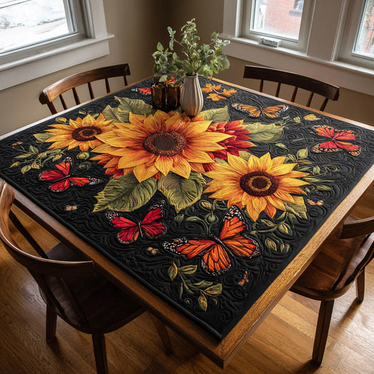 Awe-inspiring Flowers Quilted Table Topper NCU0HNH023