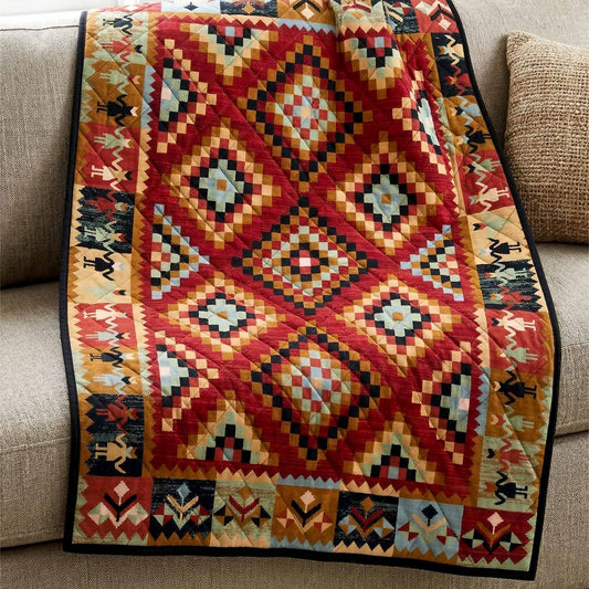 Aztec Flame Quilted Blanket NCU0NXD1760